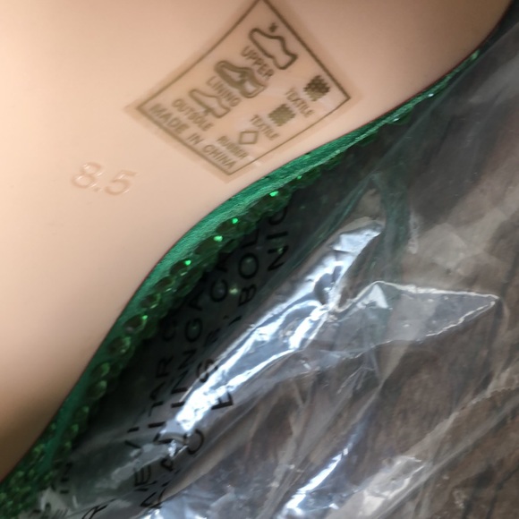 Azalea Wang Money Green Long Heel Boots - Picture 5 of 11